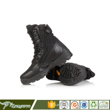 Black Leather Men Waterproof Cheap Security Boots